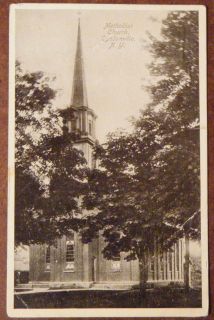 Lyndonville NY Methodist Church Vintage 1910 Postcard New York