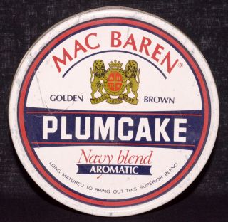 80g Mac Baren Plumcake Collectible Tin SEALED Approx 20 Years Old