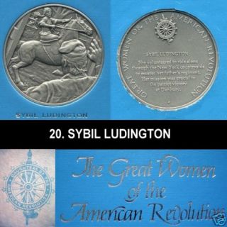 Dar Medal Sybil Ludington American Revolutionary War