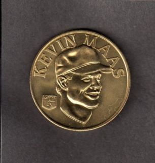 1992 Sport Stars Coin Kevin Maas NY Yankees