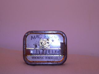 Vintage Mac Baren Navy Flake Smoking Tobacco Small Empty Box