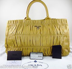 New Authentic Prada Nappa Leather Gaufre Tote Art BN1872 Purse Handbag