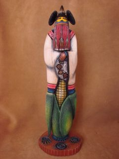 Carved Sakwap Mana Kachina by Sterling MacRae Corn Maiden
