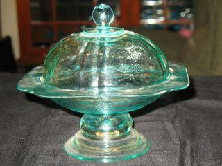 Madrid Pedestal Butter Cheeze Covered Dish Reproduction