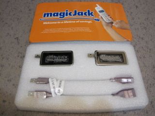 Magicjack USB Phone Jack Magic Majicjack Majic VoIP 2 Sets