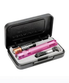 Maglite Solitare Keychain Flashlight Pink New Gift Box