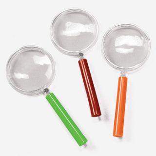 24 MAGNIFYING GLASSES KIDS PARTY FAVOR DETECTIVE SPY SCHOOL TOY