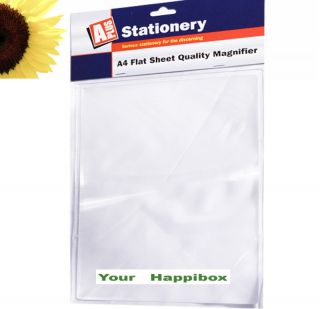 A4 Magnifier Sheet Big Magnifying Reading Glass Large