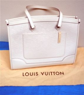 Authentic Louis Vuitton Madeleine GM Ivory Handbag M5934J Epi leather