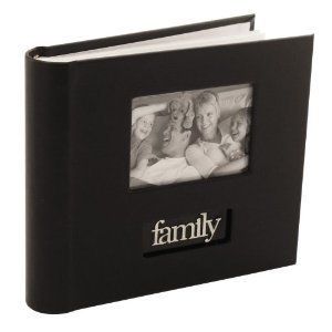 Malden Family Bookbound Photo Album for 200 Photos Black Measures New