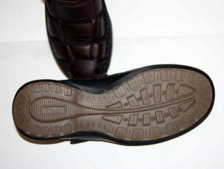 BASS Woven Leather MANTEO Fisherman Slide Sandal MENS Sz 11 * NEW no