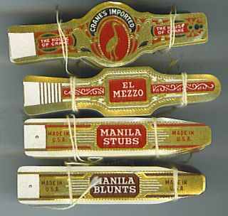 000 Cigar Band Labels 4 Bundles Mezzo Manila Cranes