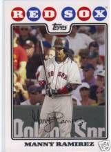 2008 Topps Manny Ramirez BOS3 Boston Red Sox Major League Baseball MLB