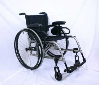   17 Wide 17 Deep   Titanium   Manual Wheelchair   CATALYST 5
