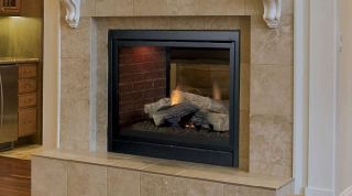 Majestic Pearl See thru Direct Vent Gas Fireplace STLDVNSC