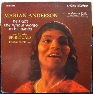 VG Living Stereo SD Marian Anderson Hes got The Whole World LP 1962