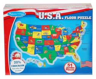Melissa Doug USA Map Floor Jigsaw Puzzle