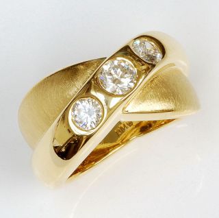 18K Gold 3 Diamond Ring greatly Price REDUCED Was $2 750