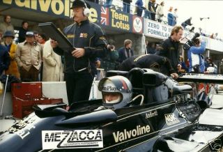 Mario Andretti Colin Chapman JPS Lotus 78 77 Usgp Watkins Glen