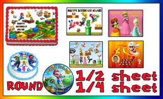 Super Mario Bros Birthday Party Ideas on Bubble Guppies For Birthday Cake Topper Edible Image Frosting Sheet