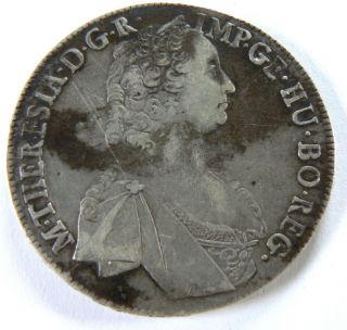 Original 1763 Maria Theresa Austria Thaler Real Auction