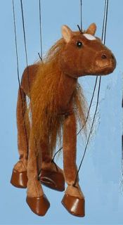 Baby Brown Horse Marionette Puppet Sunny String Hand