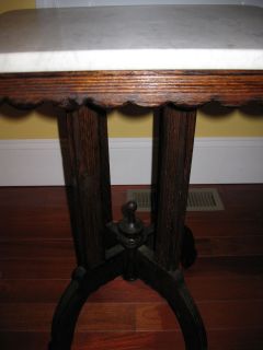 Antique Eastlake Style Marble Top Table
