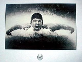 Olympic Poster Mark Spitz Swimming