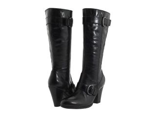 inch Heel Zip on Buckled Boot Marlow Black Leather W32435