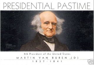 04 Martin Van Buren Topps Presidential Pastime PP8