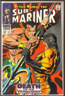 Sub Mariner 6 Tiger Shark Marvel Comic Book VF
