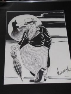 Marshall Rogers Original Penguin Batman Commission Framed