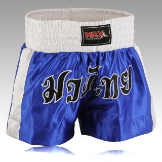 Kick Boxing Shorts MMA Training Short Martial Arts Blue White