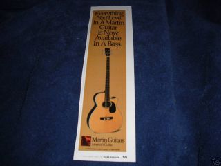 CF Martin Guitars Acoustic Bass 1993 Ad