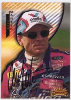 Mark Martin Autographed 2000 Maxx NASCAR Card