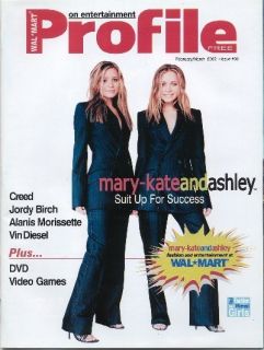 Mary Kate and Ashley Olsen Twins Profile Magazine 2002