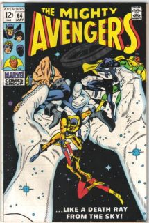 The Avengers Comic Book 64 Marvel Comics 1969 VFN