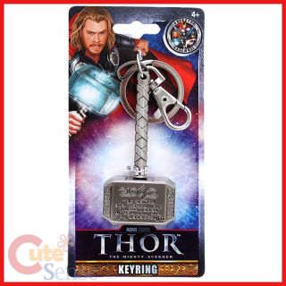 Marvel Studios Thor Hammer Key Chain  3 3D Metal Pewter DC Comics