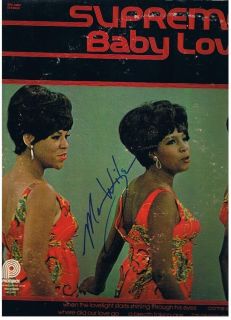 The Supremes Mary Wilson Autographed Album Cover