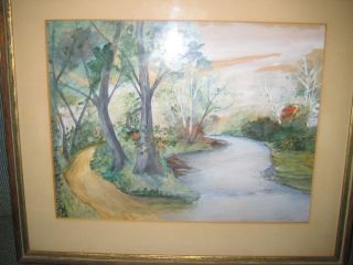 Water Color by Noted Landscape Artist Mary Louise Forbes Signed