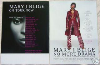 Mary J Blige No More Drama 2 Sided U s Promo Poster