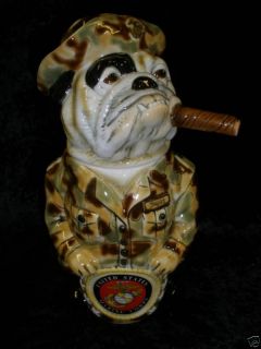 Marines Mascot Bulldog Character German Beer Stein