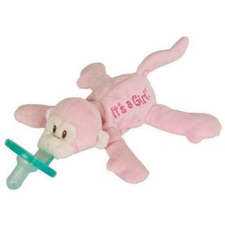 Mary Meyer WubbaNub Its A Girl Monkey Soothie Infant Baby Pacifier