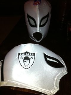 Oakland Raiders NFL Wrestling Mask Mexican Nacho Libre One Size