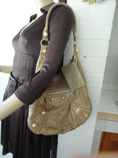Balenciaga Day Bag 07 Mastic beige Giant Gold HW Hobo handbag 100