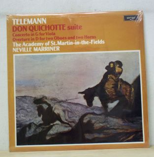 Marriner Telemann Don Quichotte Suite Viola Concerto Argo ZRG 836