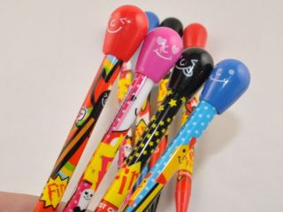 Matchstick Design Colorful Mechanical Pencils 4 Pcs