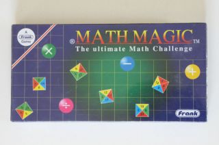 Math Magic Board Game Educational Aid New SEALED
