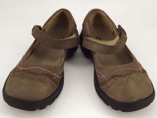 Kids Girls Shoes Dark Brown Leather Keen 5 M Mary Jane Flats