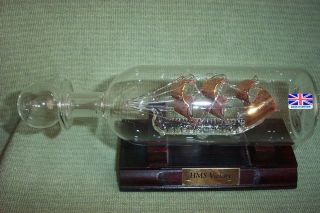 Mayflower Glass Co Glass SHIP in A Bottle HMS Victory